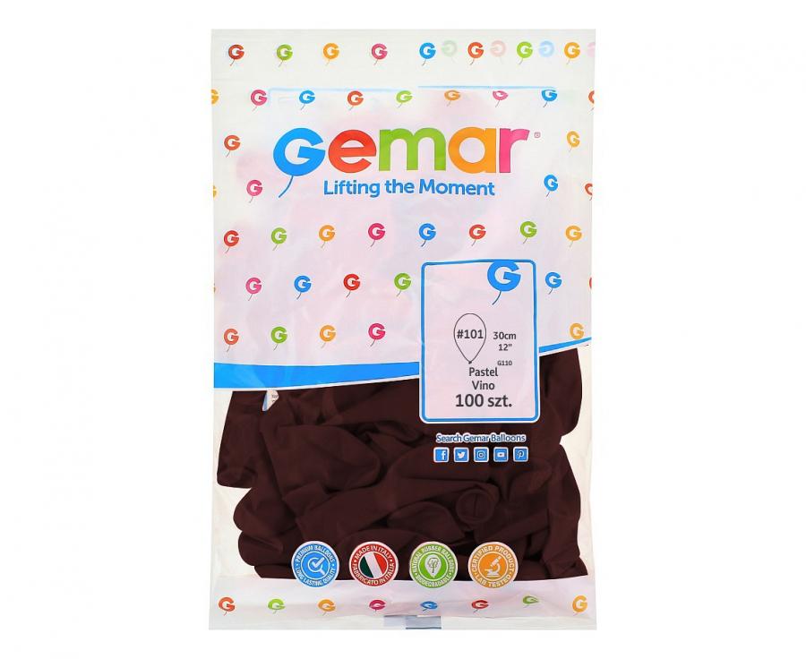 BALONY PASTELOWE CIEMNOCZERWONE