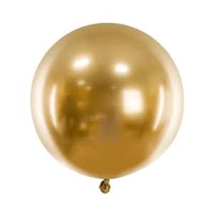 Balon okrągły błyszczący 60cm, złoty