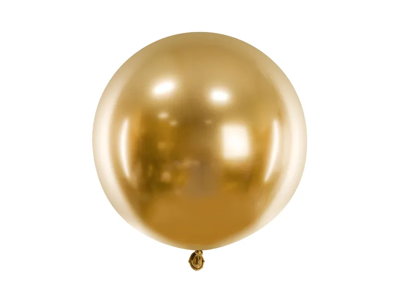 Balon okrągły błyszczący 60cm, złoty